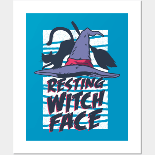 Resting Witch Face Halloween Comedy Posters and Art